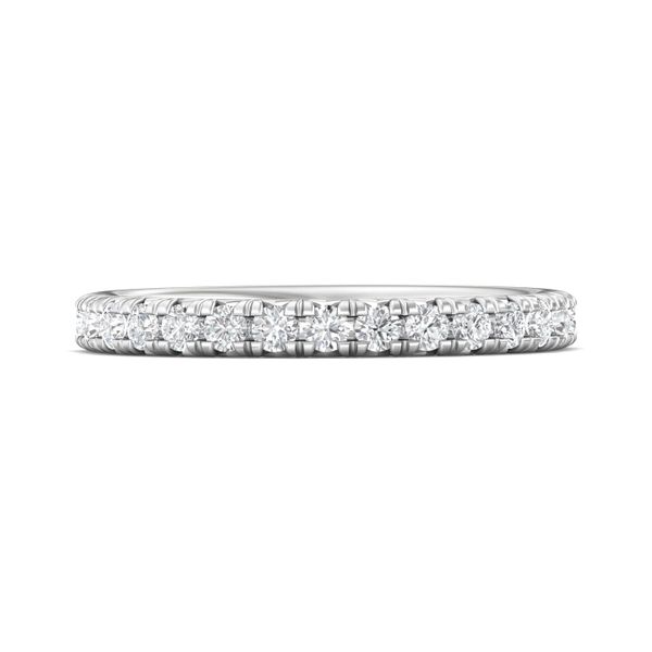 14kt White Gold Diamond Wedding Band By Martin Flyer Becky Beauchine Kulka Diamonds and Fine Jewelry Okemos, MI