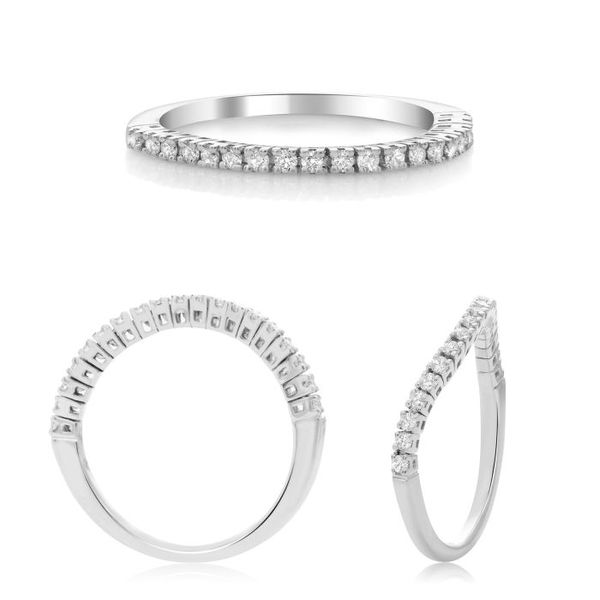 14kt White Gold Flexible Diamond Band Becky Beauchine Kulka Diamonds and Fine Jewelry Okemos, MI