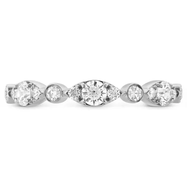Hearts on Fire 18Kt White Gold Bezel Regal Diamond Band Becky Beauchine Kulka Diamonds and Fine Jewelry Okemos, MI