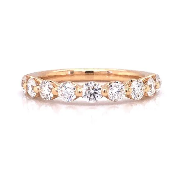 14kt Yellow Gold Single Prong Diamond Stacking Band