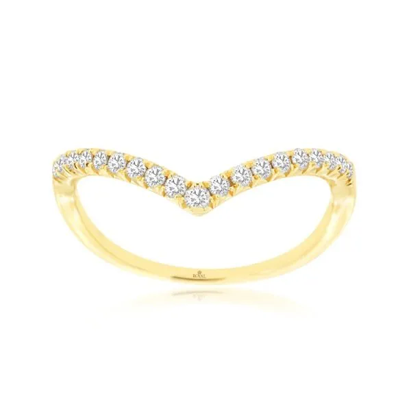 14kt Yellow Gold Diamond Contour Band Becky Beauchine Kulka Diamonds and Fine Jewelry Okemos, MI