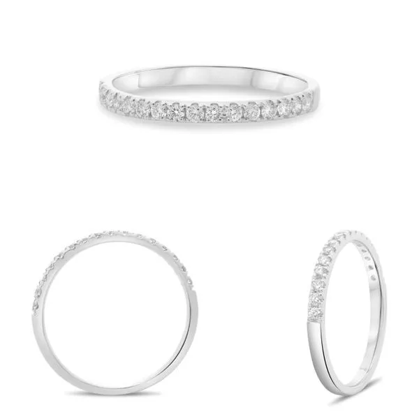 14kt White Gold Diamond Band