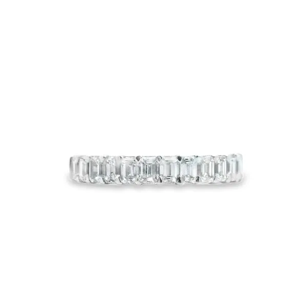 14kt Whitw Gold Emerald Cut Diamond Band Becky Beauchine Kulka Diamonds and Fine Jewelry Okemos, MI