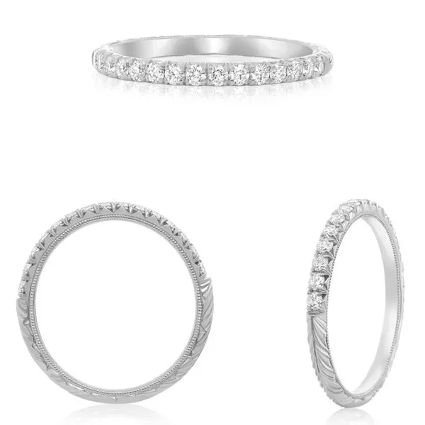 14kt White Gold Diamond Wedding Band Becky Beauchine Kulka Diamonds and Fine Jewelry Okemos, MI