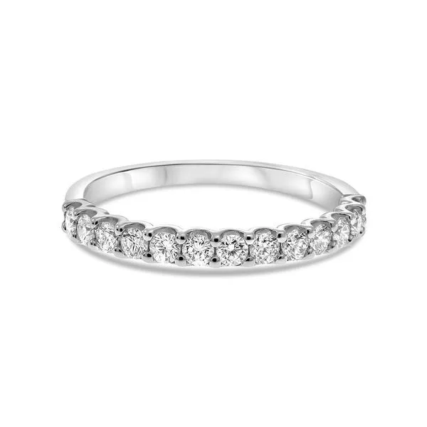 14kt White Gold U-Shaped Share Prong Diamond Band Becky Beauchine Kulka Diamonds and Fine Jewelry Okemos, MI