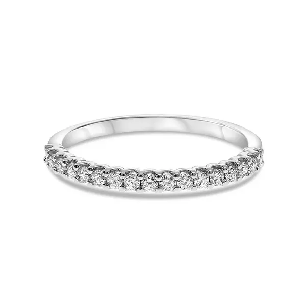 14kt White Gold U- Shape Share Prong Diamond Band Becky Beauchine Kulka Diamonds and Fine Jewelry Okemos, MI