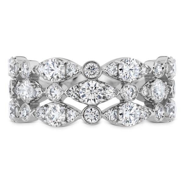 Hearts on Fire Bezel Regal Triple diamond ring Becky Beauchine Kulka Diamonds and Fine Jewelry Okemos, MI