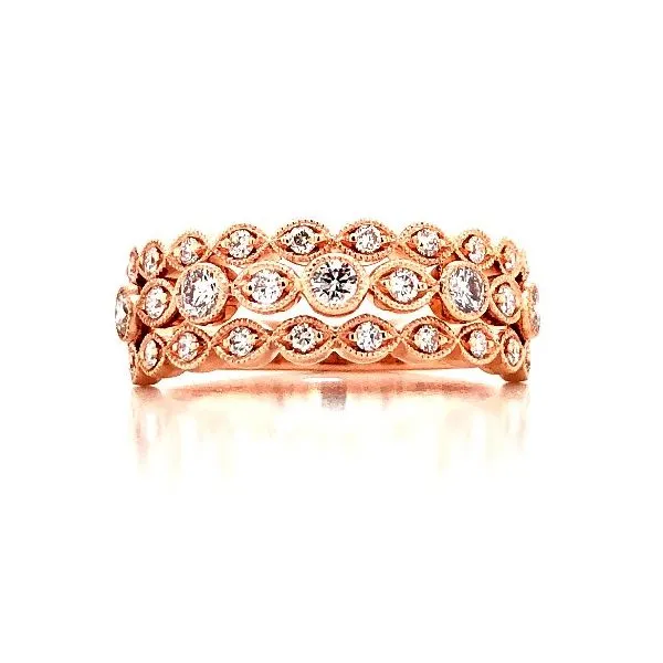 Three Row Stacking Diamond Band Becky Beauchine Kulka Diamonds and Fine Jewelry Okemos, MI