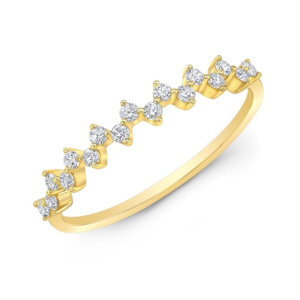 14kt Yellow Gold Scattered .20cttw Diamond Band Becky Beauchine Kulka Diamonds and Fine Jewelry Okemos, MI