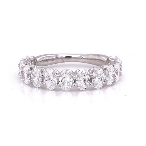 14kt White Gold  Oval Cut Diamond Band similar item image