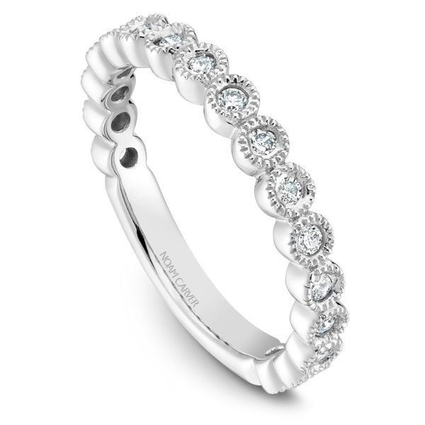 Noam Carver Miligrain Bezel Set Diamond Stacking Band Becky Beauchine Kulka Diamonds and Fine Jewelry Okemos, MI