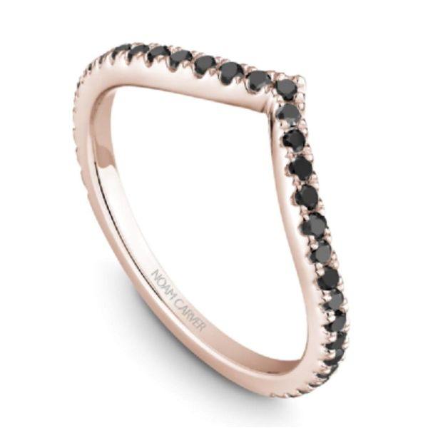 Noam Carver Black Diamond V-Shaped Stacking Band Becky Beauchine Kulka Diamonds and Fine Jewelry Okemos, MI
