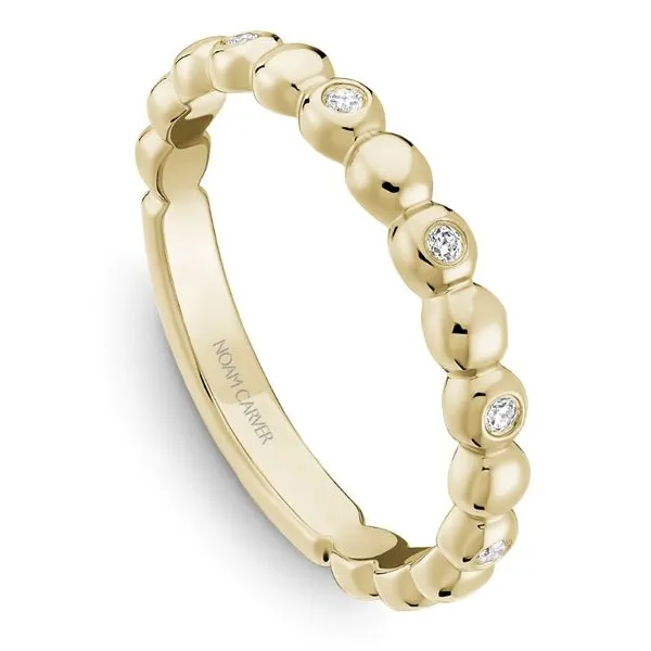 Noam Carver Flush Set Beaded Diamond Band Becky Beauchine Kulka Diamonds and Fine Jewelry Okemos, MI