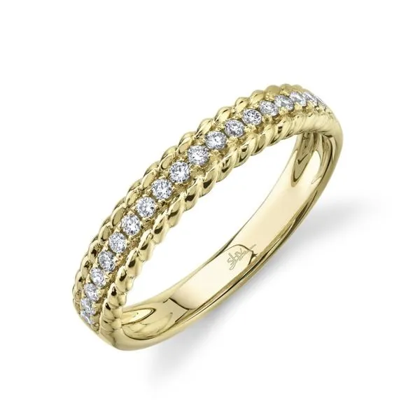 14kt Yellow Gold Braided Diamond Fashion Band Becky Beauchine Kulka Diamonds and Fine Jewelry Okemos, MI