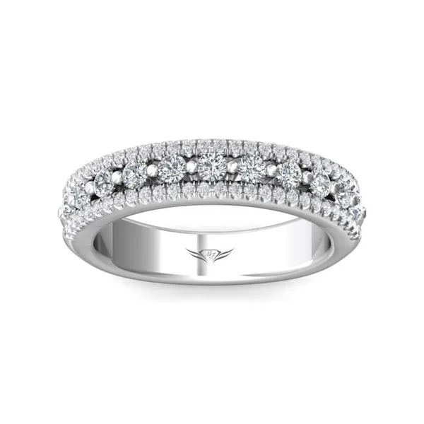 14kt White Gold 3 Row Diamond Fashion Ring by Martin Flyer