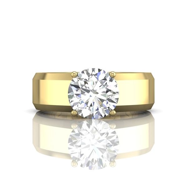 14kt Yellow Gold Solitaire Engagement Ring by Martin Flyer Becky Beauchine Kulka Diamonds and Fine Jewelry Okemos, MI
