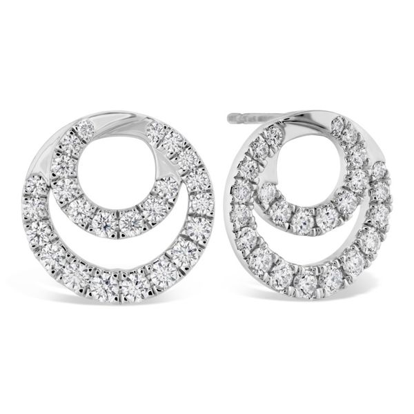Hearts on Fire Optima diamond circle earrings Becky Beauchine Kulka Diamonds and Fine Jewelry Okemos, MI