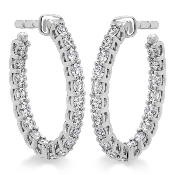 Hearts on Fire Signature Oval Hoops - Small Becky Beauchine Kulka Diamonds and Fine Jewelry Okemos, MI