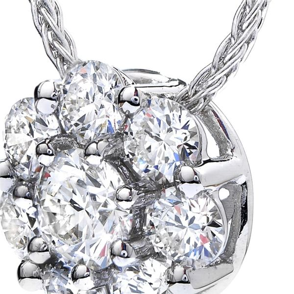 Hearts on Fire Lorelei double halo pendant Image 3 Becky Beauchine Kulka Diamonds and Fine Jewelry Okemos, MI
