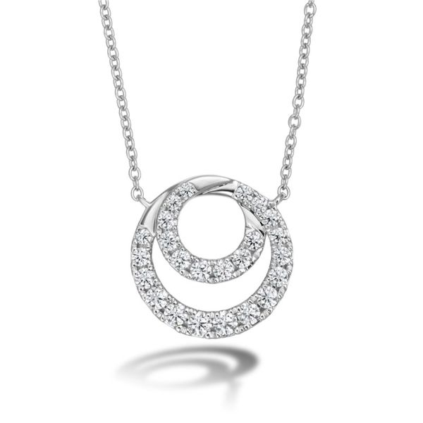 Hearts on Fire Optima diamond circle pendant Becky Beauchine Kulka Diamonds and Fine Jewelry Okemos, MI