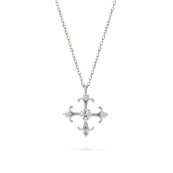 Hearts on Fire Fairy Tale Cross Pendant Becky Beauchine Kulka Diamonds and Fine Jewelry Okemos, MI