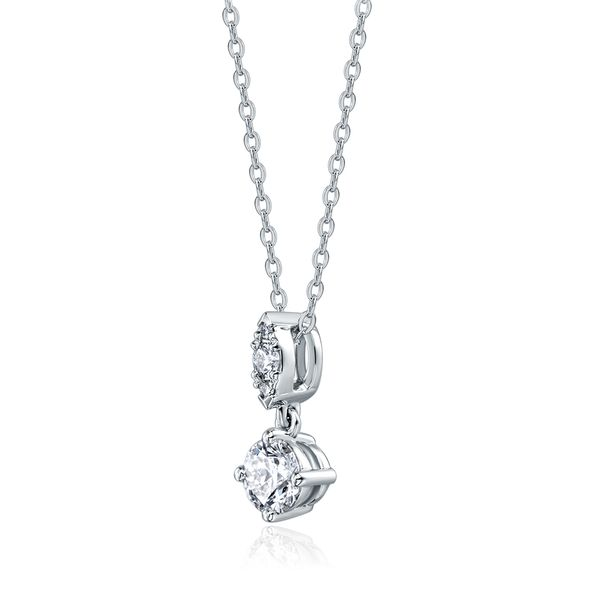 18kt White Gold Hearts on Fire Diamond Solitaire Pendant Image 2 Becky Beauchine Kulka Diamonds and Fine Jewelry Okemos, MI