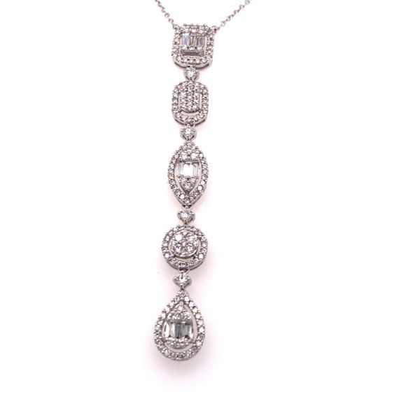 1.18cttw 5-Station Diamond Drop Pendant Becky Beauchine Kulka Diamonds and Fine Jewelry Okemos, MI
