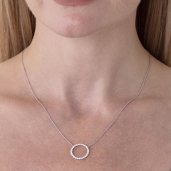 Hearts on Fire Signature Circle Pendant - Large Image 3 Becky Beauchine Kulka Diamonds and Fine Jewelry Okemos, MI