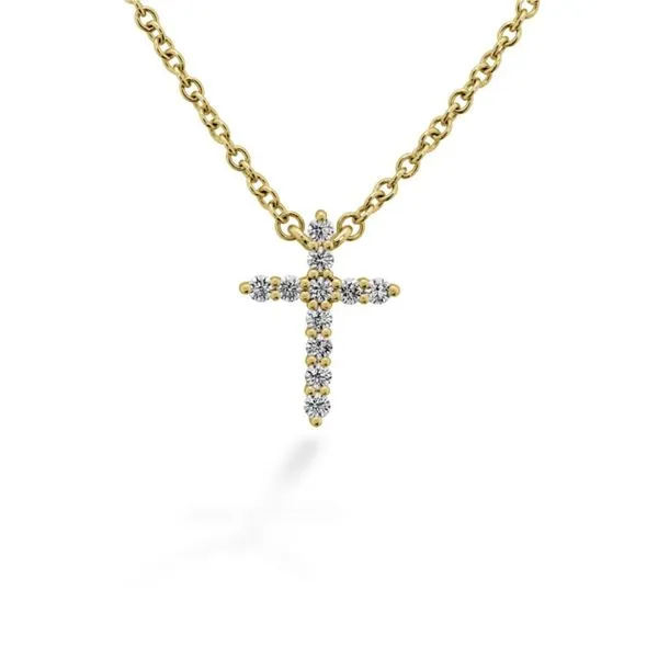 Small Signature Cross necklace by Hearts on Fire Becky Beauchine Kulka Diamonds and Fine Jewelry Okemos, MI