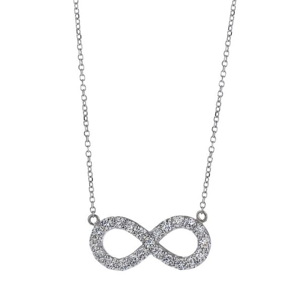 18kt White Gold Diamond Infinity Necklace Becky Beauchine Kulka Diamonds and Fine Jewelry Okemos, MI