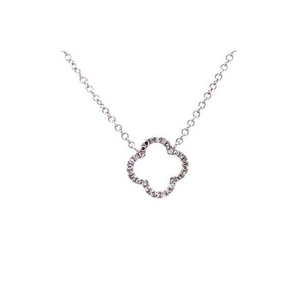 .08cttw Quatrefoil Necklace Becky Beauchine Kulka Diamonds and Fine Jewelry Okemos, MI
