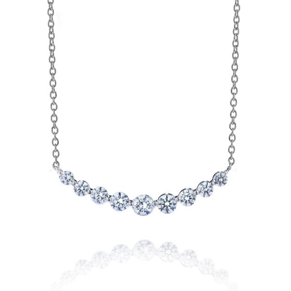 .85cttw 9-Stone Diamond Bar Necklace Becky Beauchine Kulka Diamonds and Fine Jewelry Okemos, MI