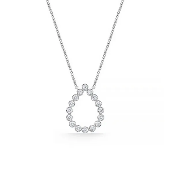 18kt White Gold Eassentials Pear Shape Necklace By Memoire Becky Beauchine Kulka Diamonds and Fine Jewelry Okemos, MI