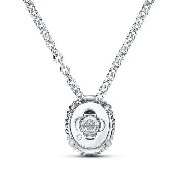 18kt White Gold Ellipse Diamond Pendant by Hearts on Fire Image 5 Becky Beauchine Kulka Diamonds and Fine Jewelry Okemos, MI