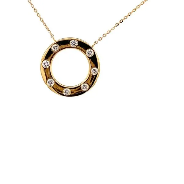 Open Gold Circle Necklace Becky Beauchine Kulka Diamonds and Fine Jewelry Okemos, MI