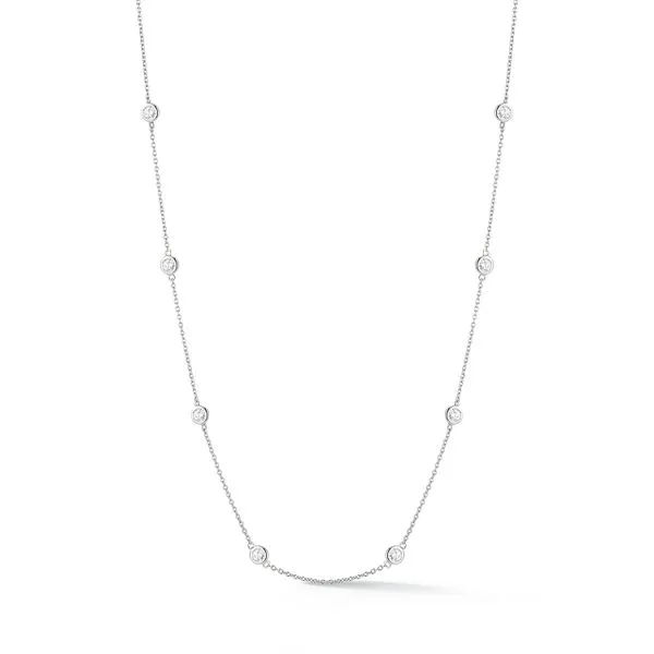 14kt White Gold Diamonds by the Yard Necklace
