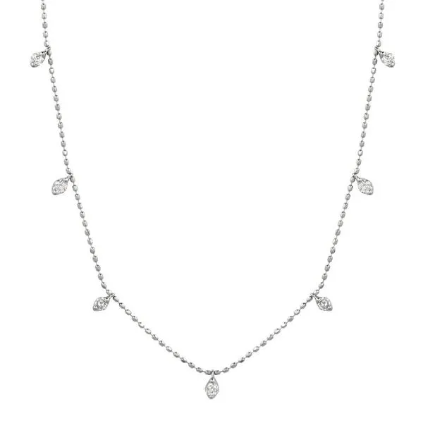 14kt White Gold Diamond Flutter Necklace Becky Beauchine Kulka Diamonds and Fine Jewelry Okemos, MI