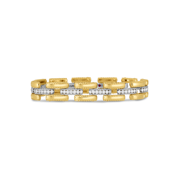 Roberto Coin Two-Tone Retro Bracelet Becky Beauchine Kulka Diamonds and Fine Jewelry Okemos, MI