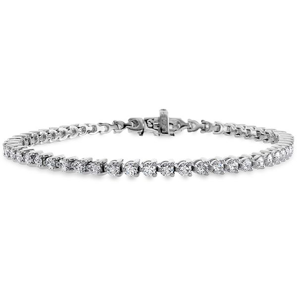 Hearts on Fire Temptation three prong diamond line bracelet Becky Beauchine Kulka Diamonds and Fine Jewelry Okemos, MI