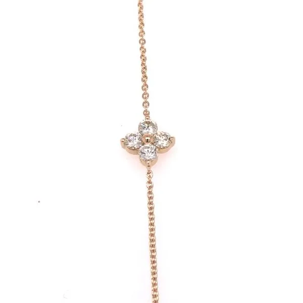 14kt Yellow Gold Diamond Flower Bracelet Becky Beauchine Kulka Diamonds and Fine Jewelry Okemos, MI