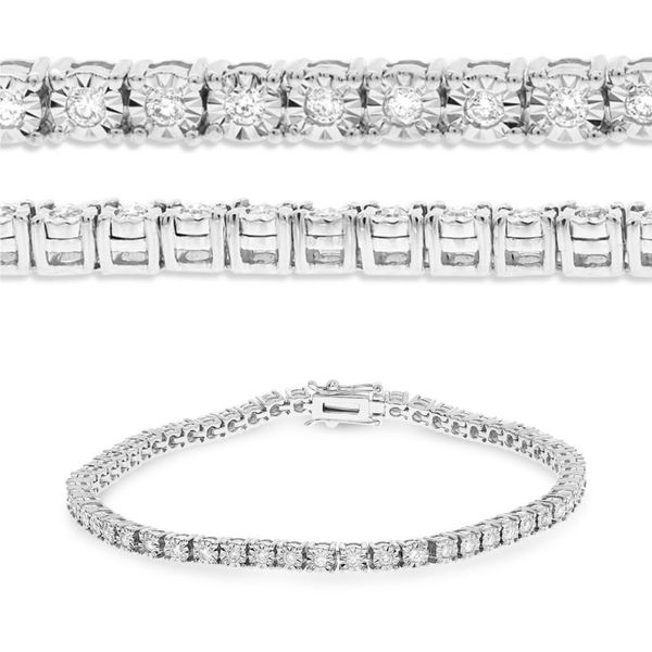 14kt White Gold Diamond Line Bracelet Image 2 Becky Beauchine Kulka Diamonds and Fine Jewelry Okemos, MI