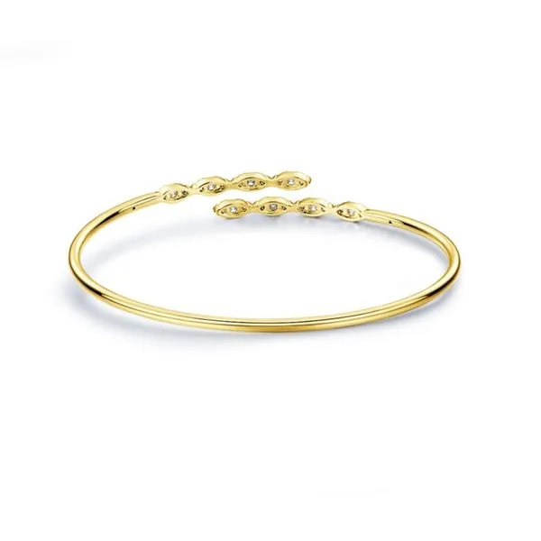 18kt Yellow Gold Aerial Marquis Flexi Bangle by Hearts on Fire Image 2 Becky Beauchine Kulka Diamonds and Fine Jewelry Okemos, MI