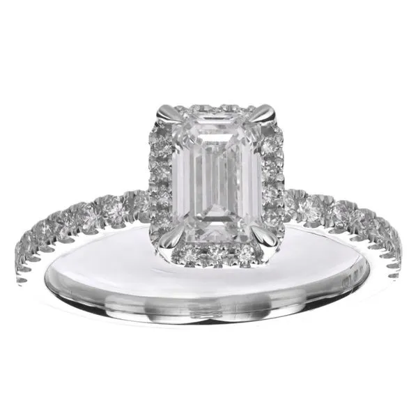14kt White Gold Emerald Cut Laboratory Grown Diamond Engagement Ring similar item image