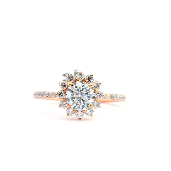 14kt Rose Gold Laboratory Grown Diamond Engagement Ring Becky Beauchine Kulka Diamonds and Fine Jewelry Okemos, MI