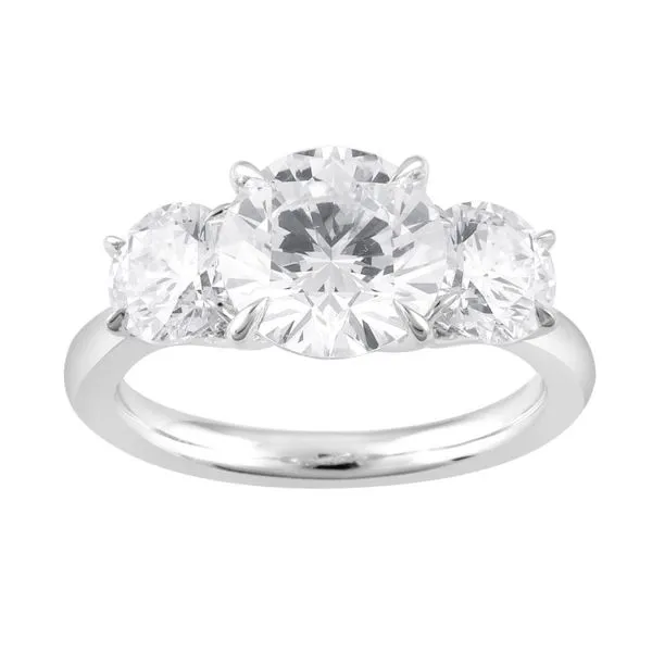 18kt White Gold Laboratory Grown Diamond Three Stone Engagement Ring Becky Beauchine Kulka Diamonds and Fine Jewelry Okemos, MI