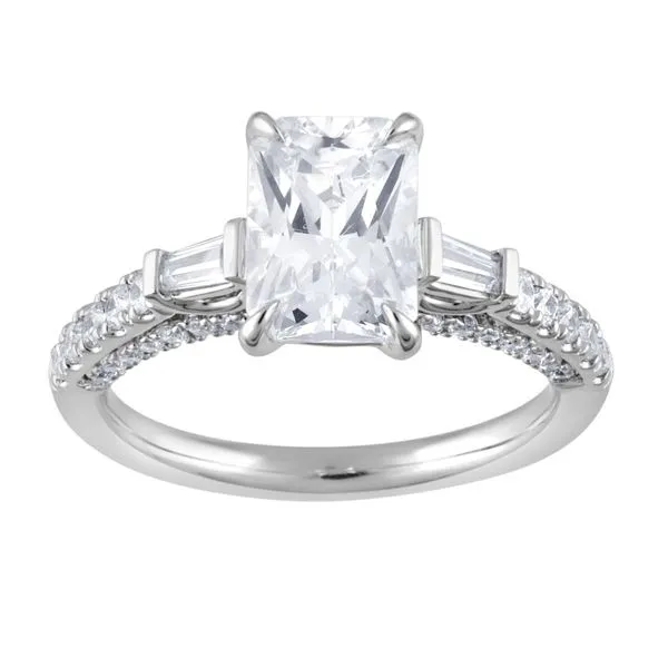 18kt White Gold Radiant Cut Laboratory Grown Diamond Engagement Ring Becky Beauchine Kulka Diamonds and Fine Jewelry Okemos, MI