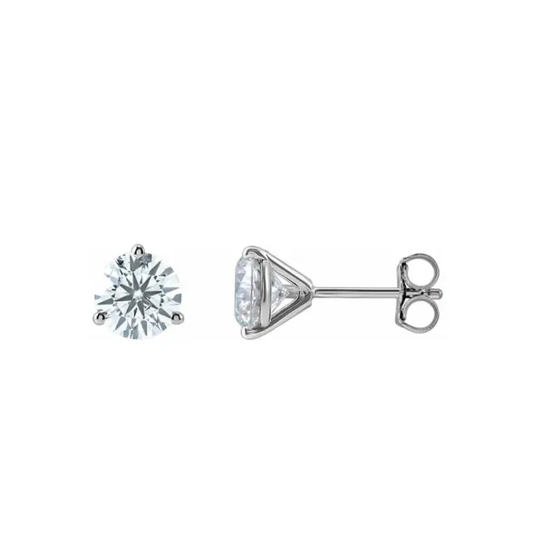 14kt White Gold 2.00cttw Laboratory Grown Diamond Stud Earrings Becky Beauchine Kulka Diamonds and Fine Jewelry Okemos, MI