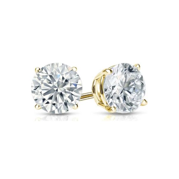 14kt Yellow Gold 1.50cttw Laboratory Grown Diamond Stud Earrings Becky Beauchine Kulka Diamonds and Fine Jewelry Okemos, MI