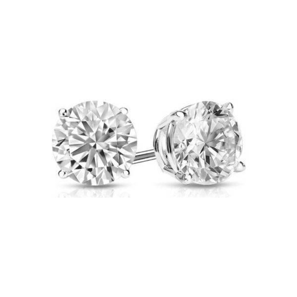 14kt White Gold 1.50cttw Laboratory Grown Diamond Stud Earrings Becky Beauchine Kulka Diamonds and Fine Jewelry Okemos, MI