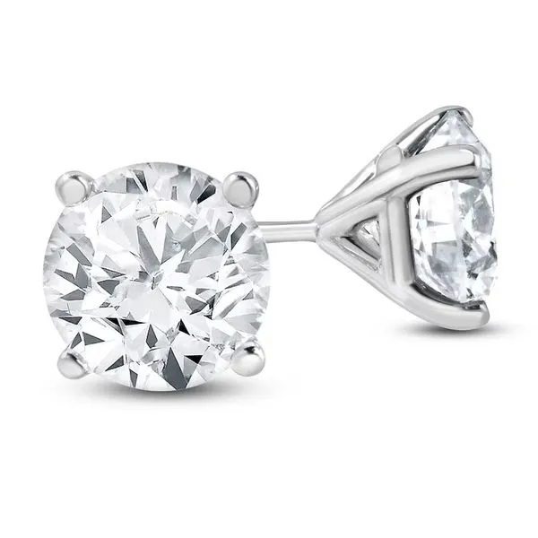 14kt White Gold 4.00cttw Laboratory Grown Diamond Stud Earrings Becky Beauchine Kulka Diamonds and Fine Jewelry Okemos, MI